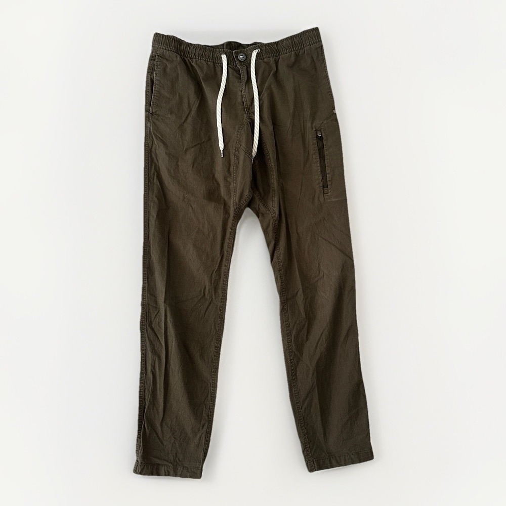 Vuori Mens Ripstop Climber Pant Large Dark Oregano Brown Olive V412 Hiking Pants